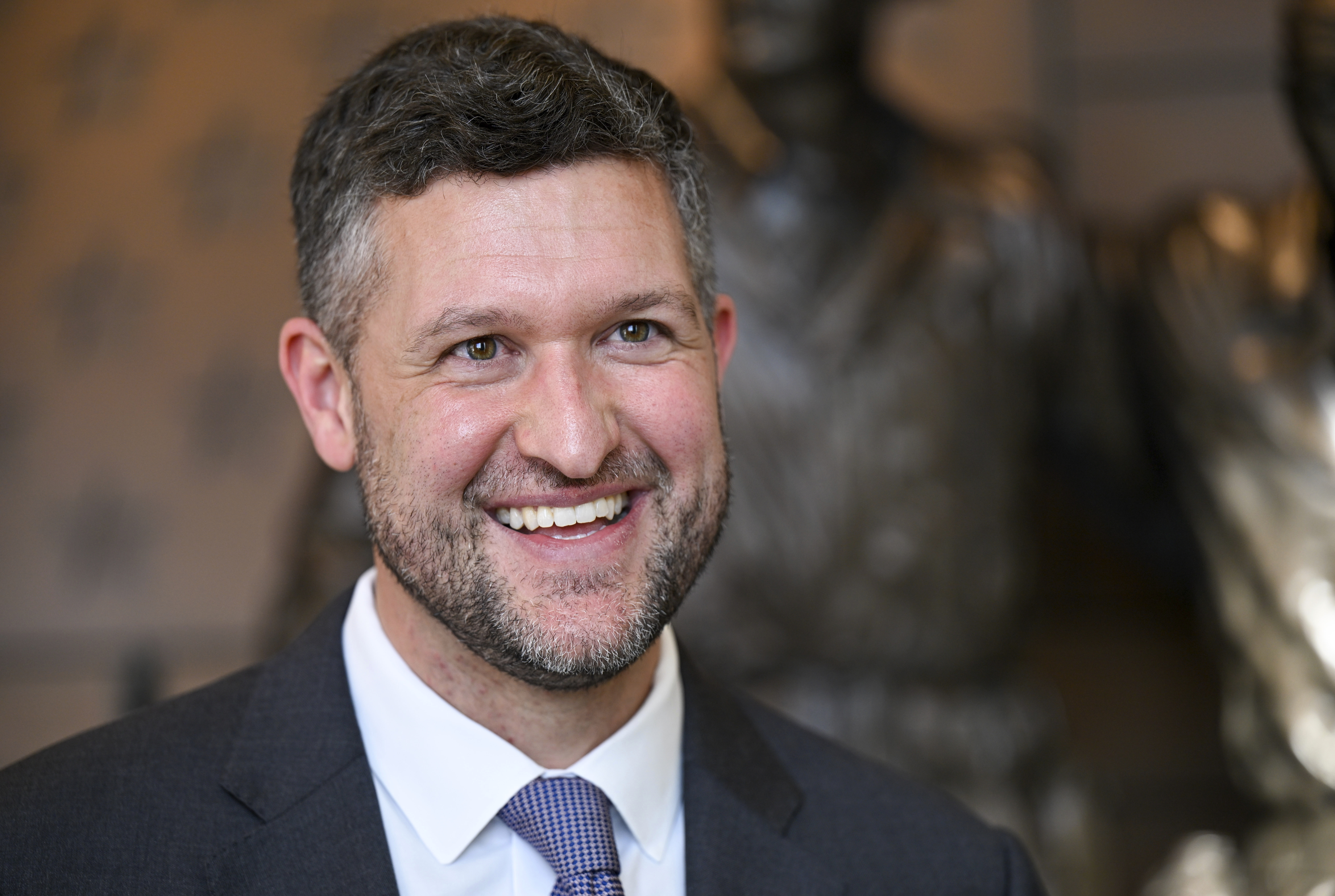 Two Hudson Valley House members, one Democrat and the other Republican, both agree that costs should be lowered for riders of the MTA's commuter trains. Reps. Pat Ryan, above, and Mike Lawler wrote a letter to the MTA today.
