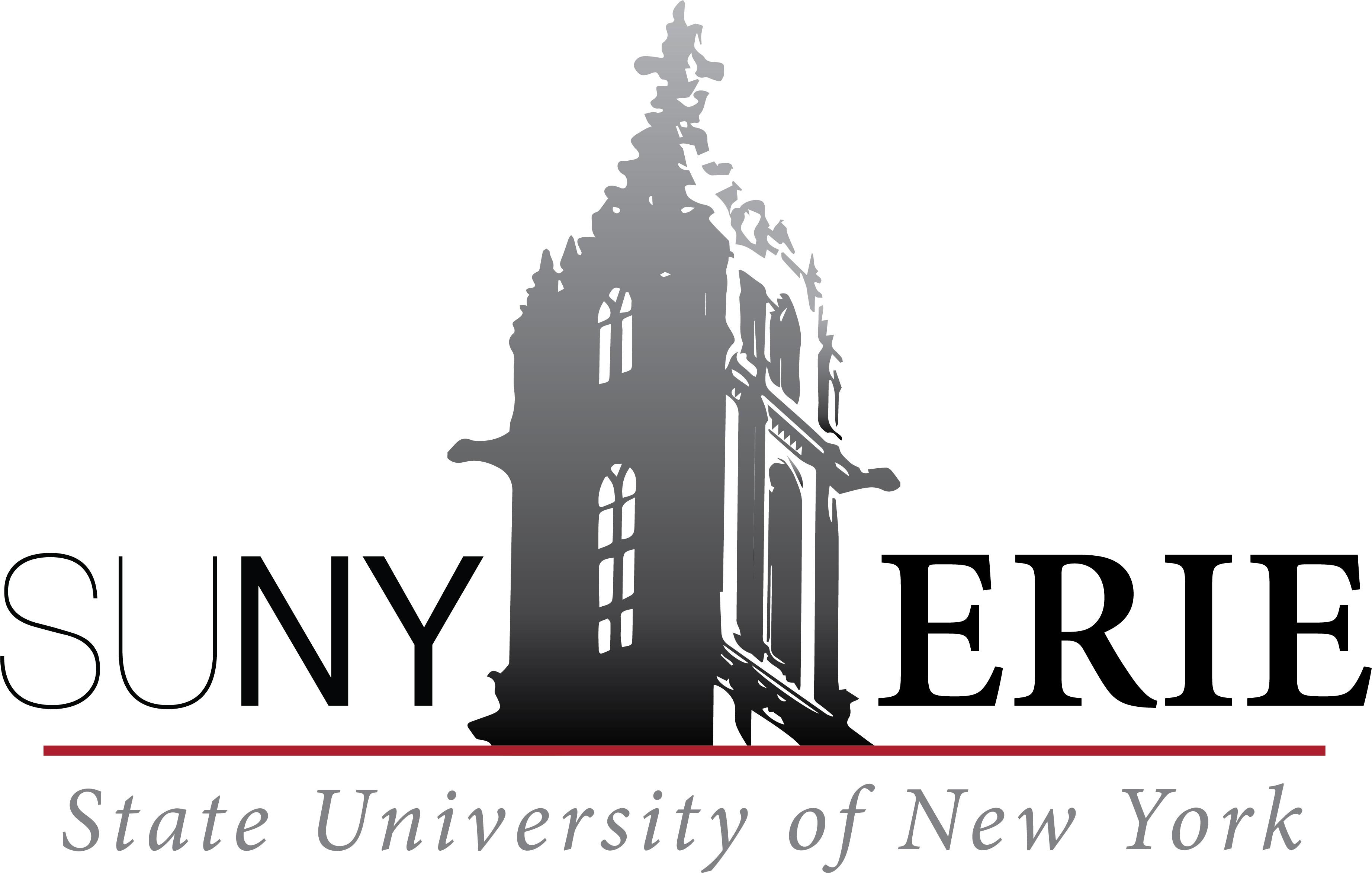 SUNY Erie logo showing a building silhouette with the words SUNY ERIE and State University of New York.