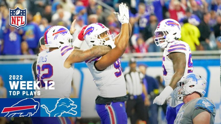 Buffalo Bills Top Plays vs. Detroit Lions | 2022 Regular Season Week 12