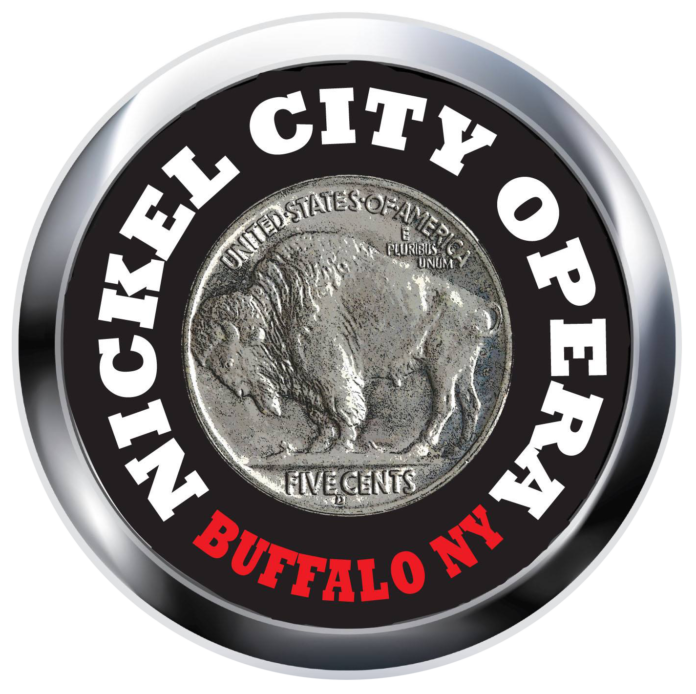 Circular coin logo reading “5¢” and “BUFFALO, NY,” with “CIVIL ENGINEERS” and a bison profile.