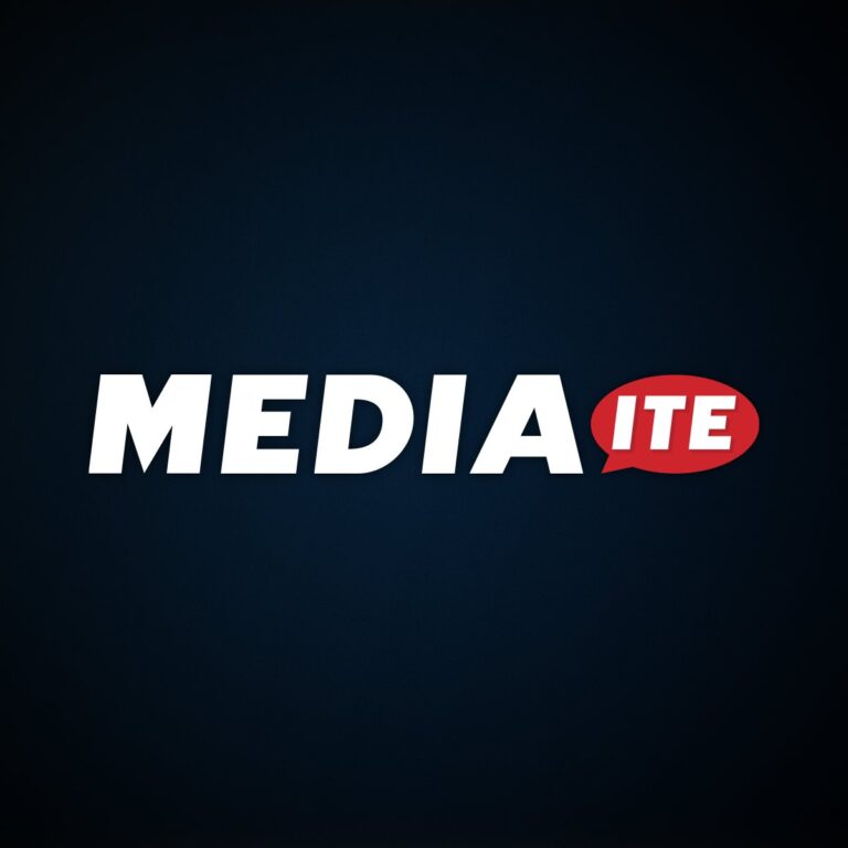 MEDiA text logo on a dark blue background with a red ITE badge