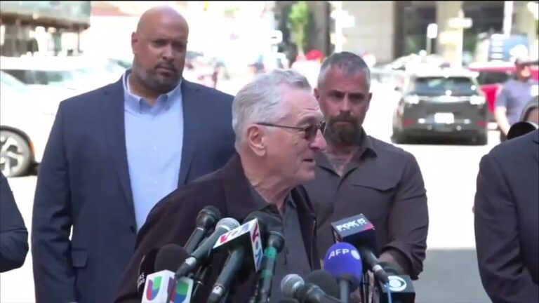 Tempers flare as Robert DeNiro clashes with Trump supporter outside hush money trial