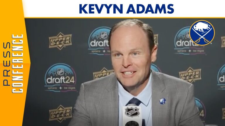 “We Want to be Harder to Play Against” | Kevyn Adams Following the 2024 NHL Draft | Buffalo Sabres