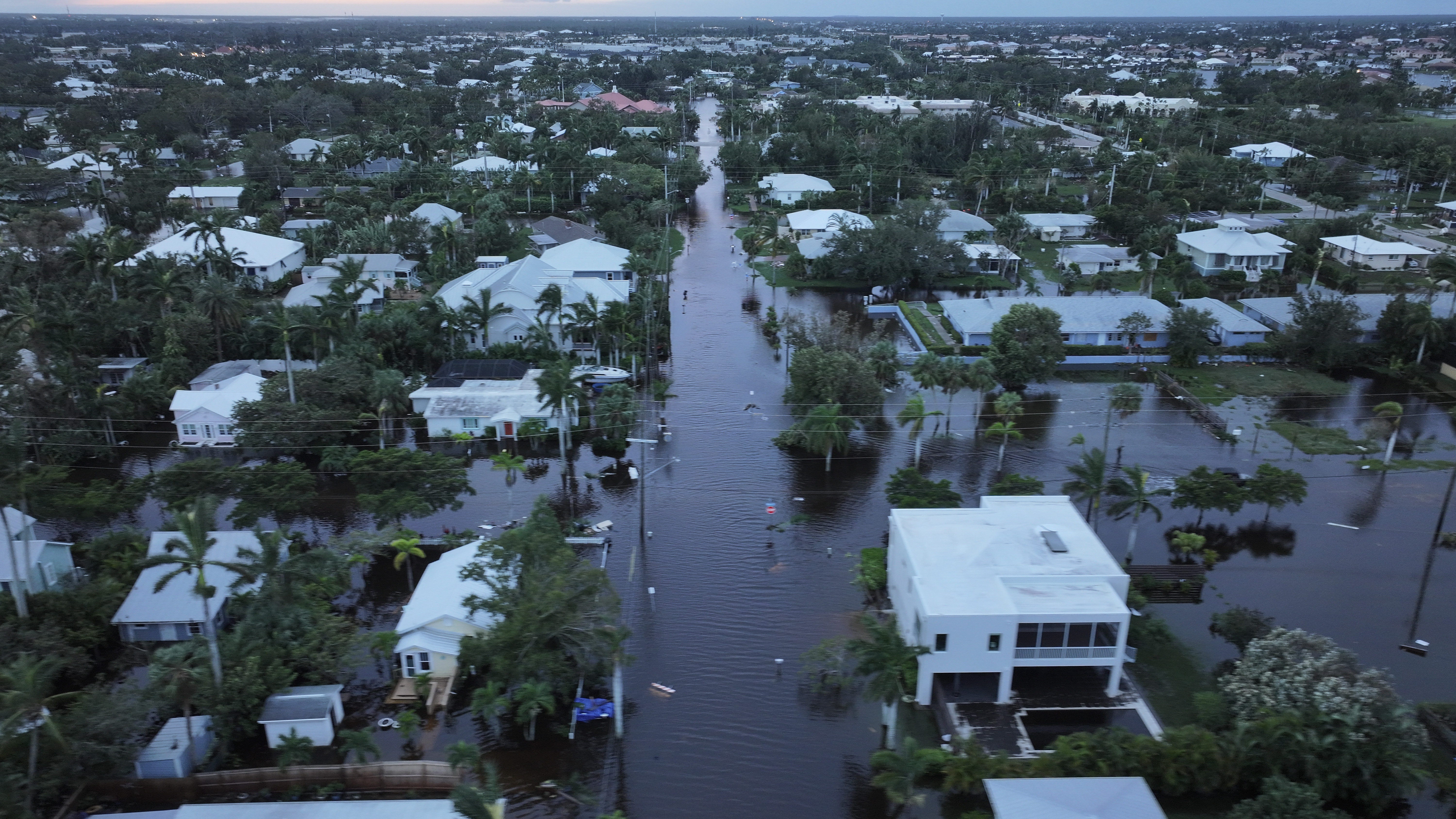 Flooded streets
