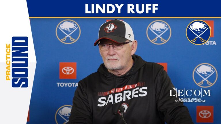 “We Want to Continue to Play the Way We’re Playing” | Lindy Ruff Ahead of Matchup With Red Wings