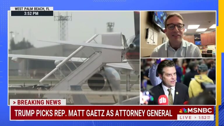 ‘Can’t even say this with a straight face!’ Reporter cracks up over Matt Gaetz as AG