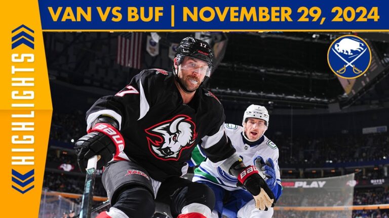 Vancouver Canucks Beat Sabres 4-3 in Overtime | Full Game Highlights