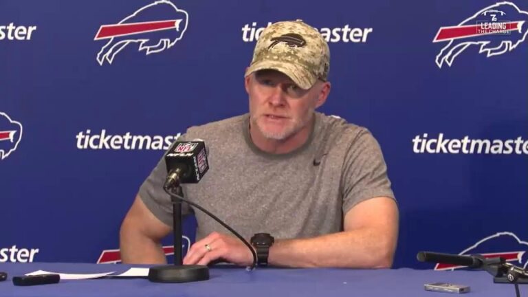 Buffalo Bills HC Sean McDermott speaks with reporters 12.18