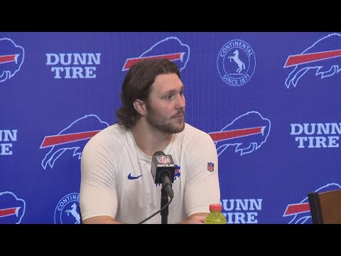 Buffalo Bills talk to the media after Sunday’s win at home