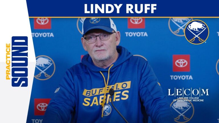 “It’s About Getting To The Front Of The Net” | Buffalo Sabres Coach Lindy Ruff After Practice