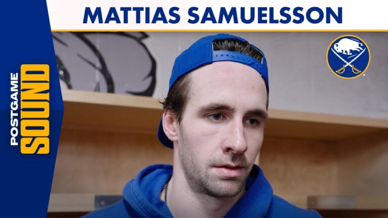 Mattias Samuelsson Notches 2 Points In Sabres Loss To Calgary Flames