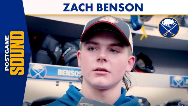 “Those Are Games You Have to Find a Way” | Zach Benson After Loss to Penguins | Buffalo Sabres