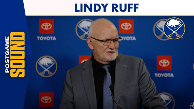 “We Gotta GO” | Lindy Ruff After Buffalo Sabres 4-2 Win Over Carolina Hurricanes