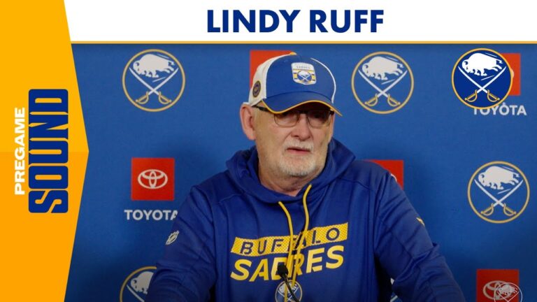 “We Want To Keep Progressing With Kulich” | Buffalo Sabres Head Coach Lindy Ruff Pregame Media