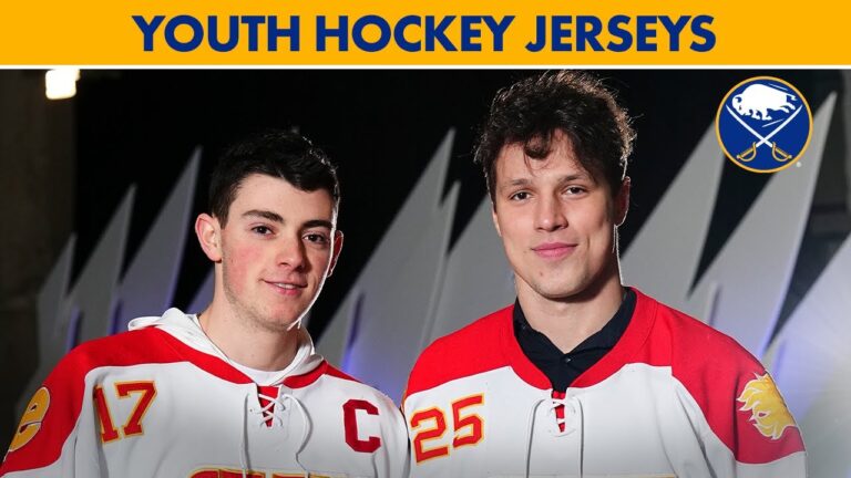 Buffalo Sabres Players Choose Local Western New York Youth Hockey Jerseys To Wear Into Game