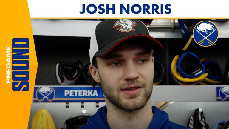 “Just Being Smart About It” | Josh Norris Re-Aggravated Injury Status Update | Buffalo Sabres