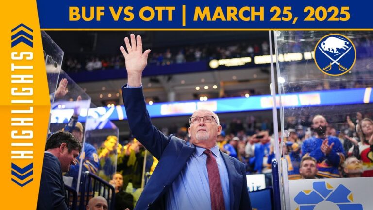 Lindy Ruff’s 600th Career Win With The Buffalo Sabres | Ottawa Falls 3-2 To Buffalo | Highlights