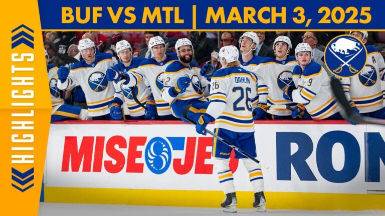 Rasmus Dahlin Sends Game To Overtime In Buffalo Sabres Loss To Montreal Canadiens | Game Highlights