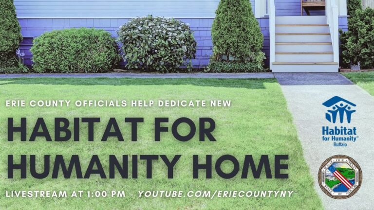 Erie County Joins Habitat for Humanity to Dedicate New Home
