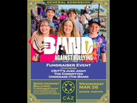 Underage (the band) at The Caz – BAND Against Bullying fundraising event