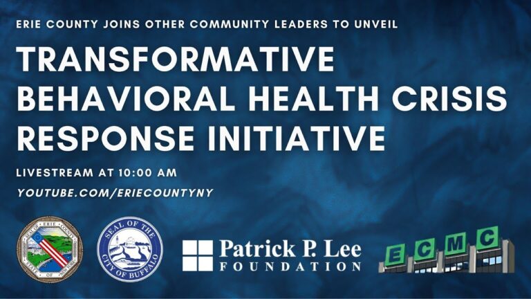 Erie County Joins Community Leaders to Unveil Crisis Response Initiative