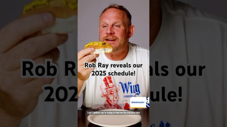 Rob Ray ate his way through our 2025 schedule! 🍽️ #nhl #schedule #hockey