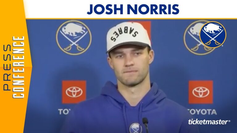 “Looking Forward To Contributing” | Josh Norris Ahead Of 2025-26 Season | Buffalo Sabres