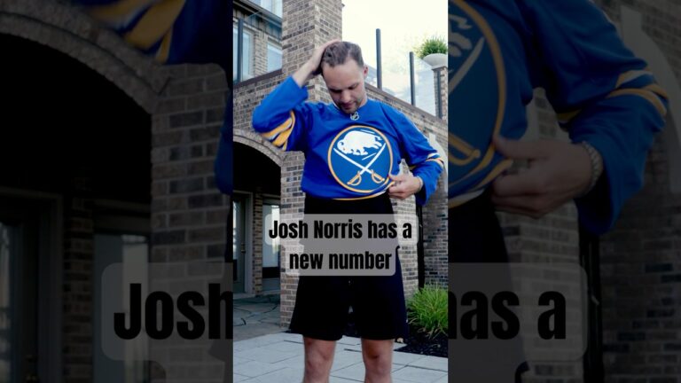 Made him an offer he couldn’t refuse! Josh Norris and Zach Benson have new numbers! #nhl #uniform