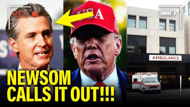 🚨Newsom CALLS OUT Trump for SUSPICIOUS HOSPITAL VISIT