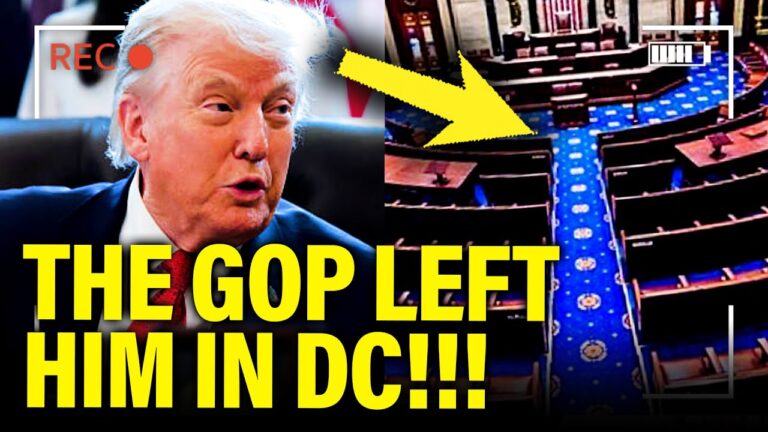 Trump ABANDONED in DC by GOP on DAY HE FEARED MOST