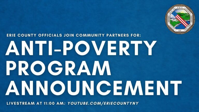 Erie County Officials Join Partners for Anti-Poverty Program Announcement