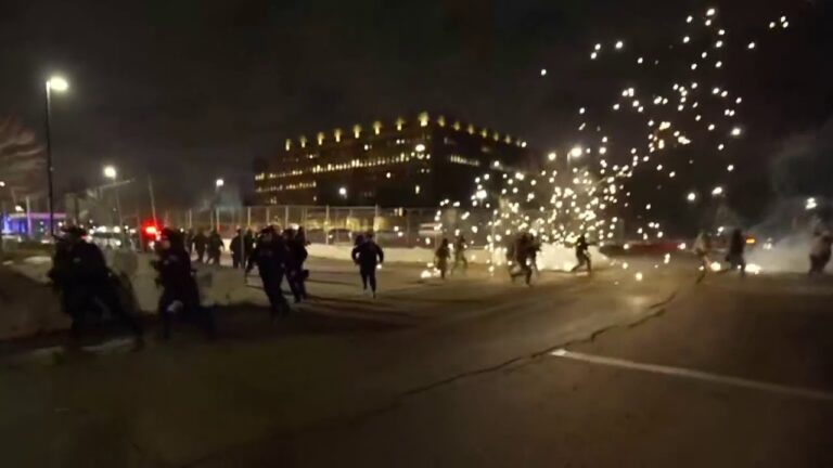 Watch: Federal agents use pepper balls against protesters in Minneapolis