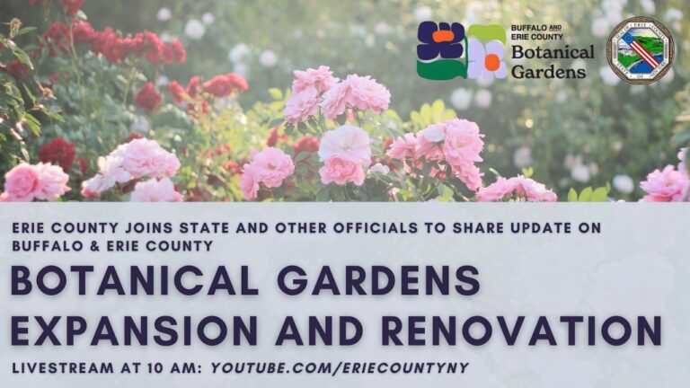 Erie County Joins Partners to Share Update on Botanical Gardens Expansion and Renovation