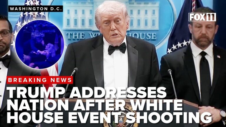 FULL STATEMENT: Trump recounts evacuation after shooting during White House Correspondents’ Dinner
