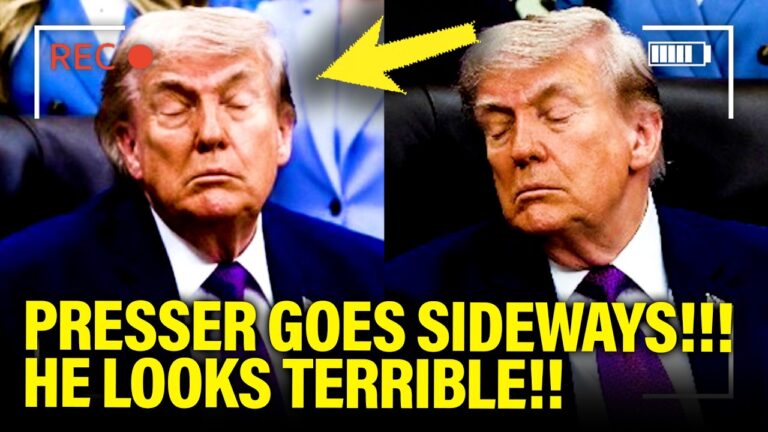 Trump LOOKS SICK as PRESSER ABRUPTLY GOES SIDEWAYS!!!