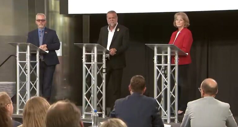 GOP Candidate Asked Point-Blank If He’s ‘A Liar and a Fraud’ — Then Brings His Dog On Stage to Defend Himself in All-Time Bonkers Debate Moment