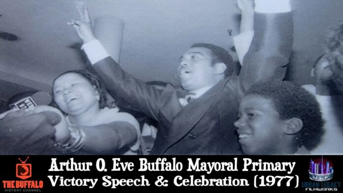 Arthur O. Eve Buffalo Mayoral Primary Victory Speech & Celebration. (September 8, 1977)